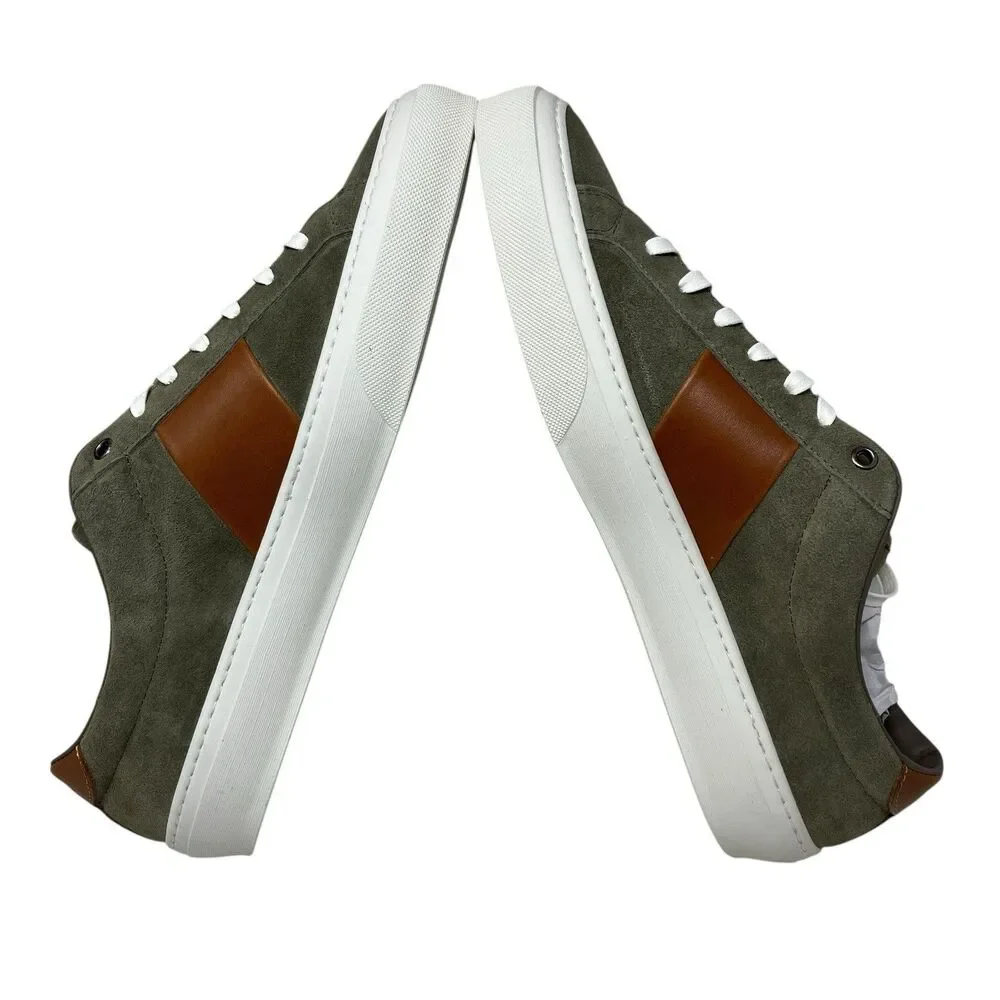 Good Man Brand Sneakers Mens 13 Army Suede Leather Low Top Lace Up Streetwear